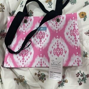 Scout Pink and White Tote Bag
